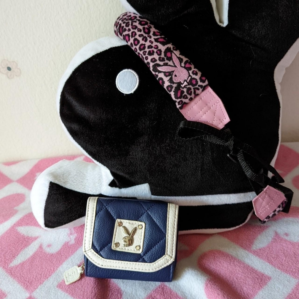 playboy blue wallet